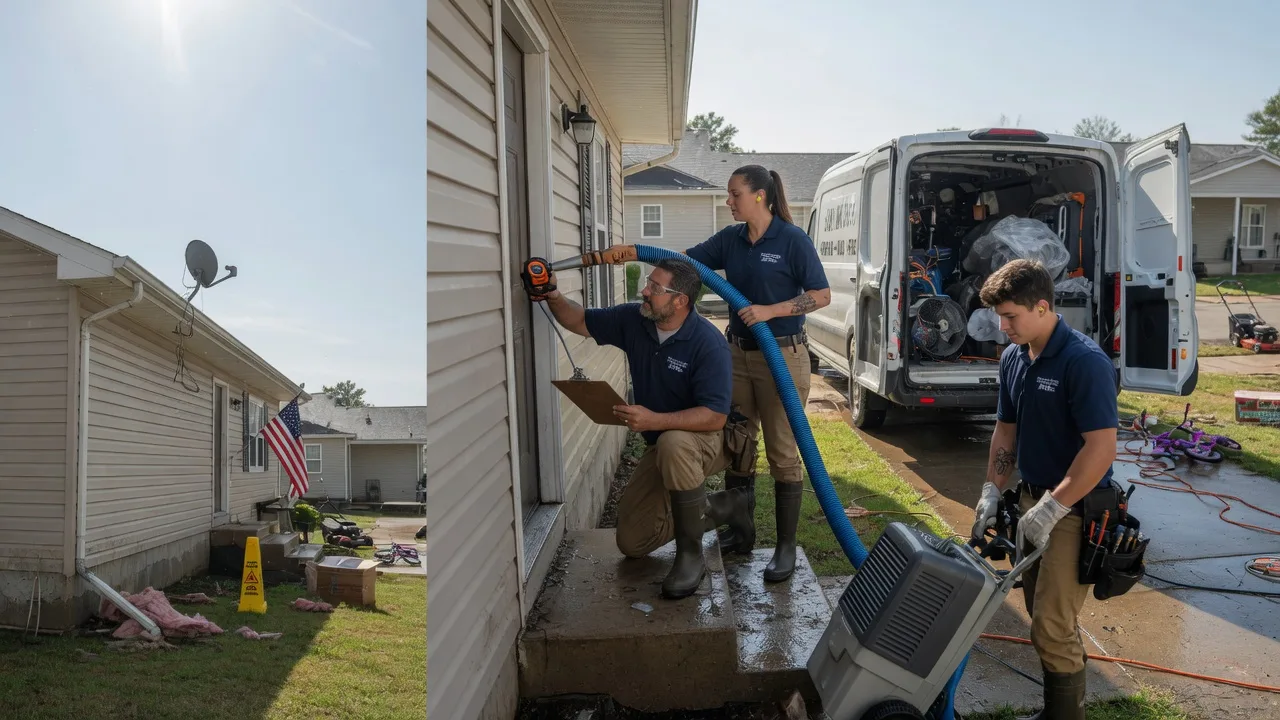 Ceiling Water Damage Restoration in Auburndale, WI near me